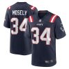 quandre mosely 34 new england patriots game men jersey navy