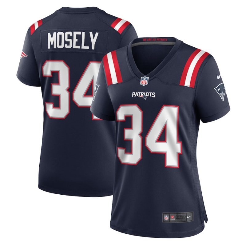 quandre mosely 34 new england patriots women home game jersey navy