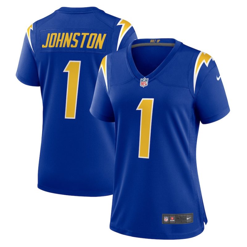 quentin johnston 1 los angeles chargers women alternate game jersey royal