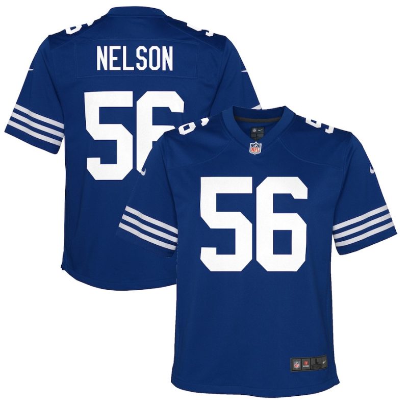 quenton nelson 56 indianapolis colts youth game jersey royal