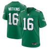 quez watkins 16 philadelphia eagles men alternate game jersey kelly green