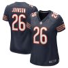 quindell johnson 26 chicago bears women team game jersey navy