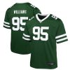 quinnen williams 95 new york jets game youth jersey legacy green