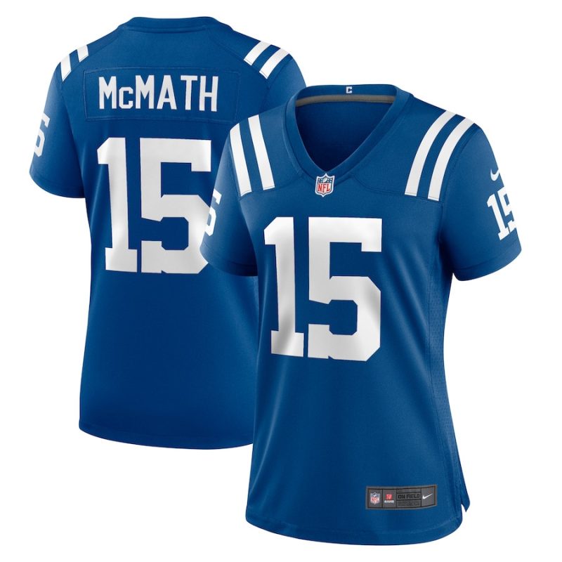 racey mcmath 15 indianapolis colts women team game jersey royal