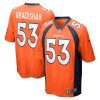 randy gradishar 53 denver broncos retired player game men jersey orange