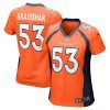 randy gradishar 53 denver broncos women retired player game jersey orange