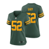 rashan gary 52 green bay packers 50s classic women game jersey green gold