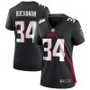 ray buchanan 34 atlanta falcons womens retired game jersey black