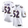 ray lewis 52 baltimore ravens men retired game jersey white