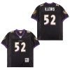 ray lewis 52 baltimore ravens throwback men jersey black