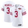 ray ray mccloud iii 3 san francisco 49ers nfc champions patch game men jersey white