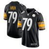 renell wren 79 pittsburgh steelers men game jersey black