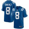 rigoberto sanchez 8 indianapolis colts men game jersey royal