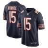 rome odunze 15 chicago bears 2024 nfl draft first round pick player game jersey navy