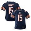 rome odunze 15 chicago bears 2024 nfl draft first round pick player game youth jersey navy