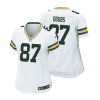 romeo doubs 87 green bay packers women away game jersey white