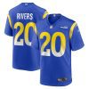 ronnie rivers 20 los angeles rams men team game jersey royal