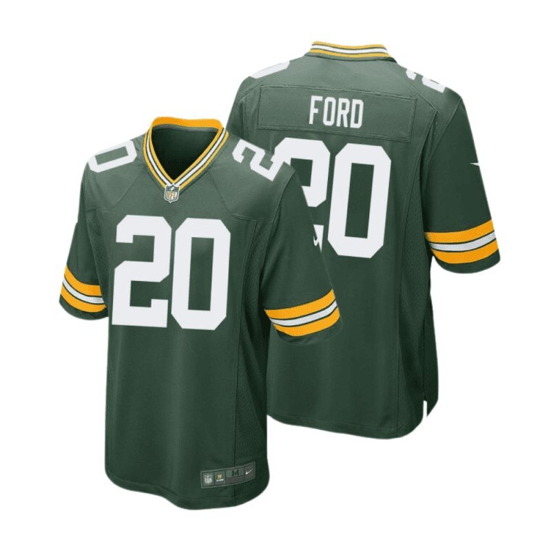 rudy ford 20 green bay packers men home game jersey green