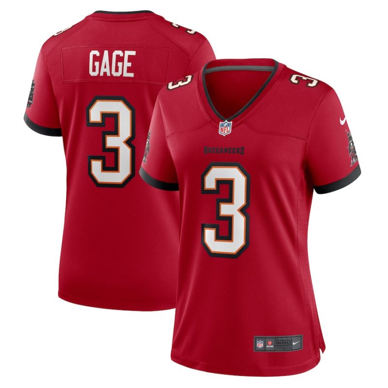 russell gage 3 tampa bay buccaneers women game jersey red