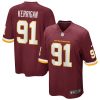 ryan kerrigan 91 washington commanders football team men game jersey burgundy