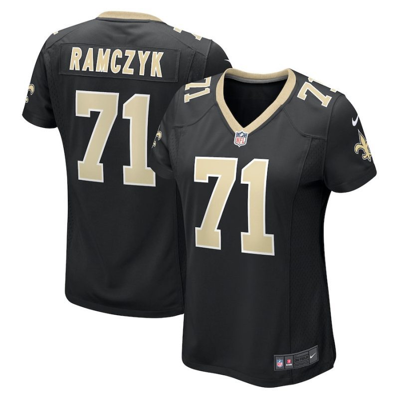 ryan ramczyk 71 new orleans saints womens game jersey black