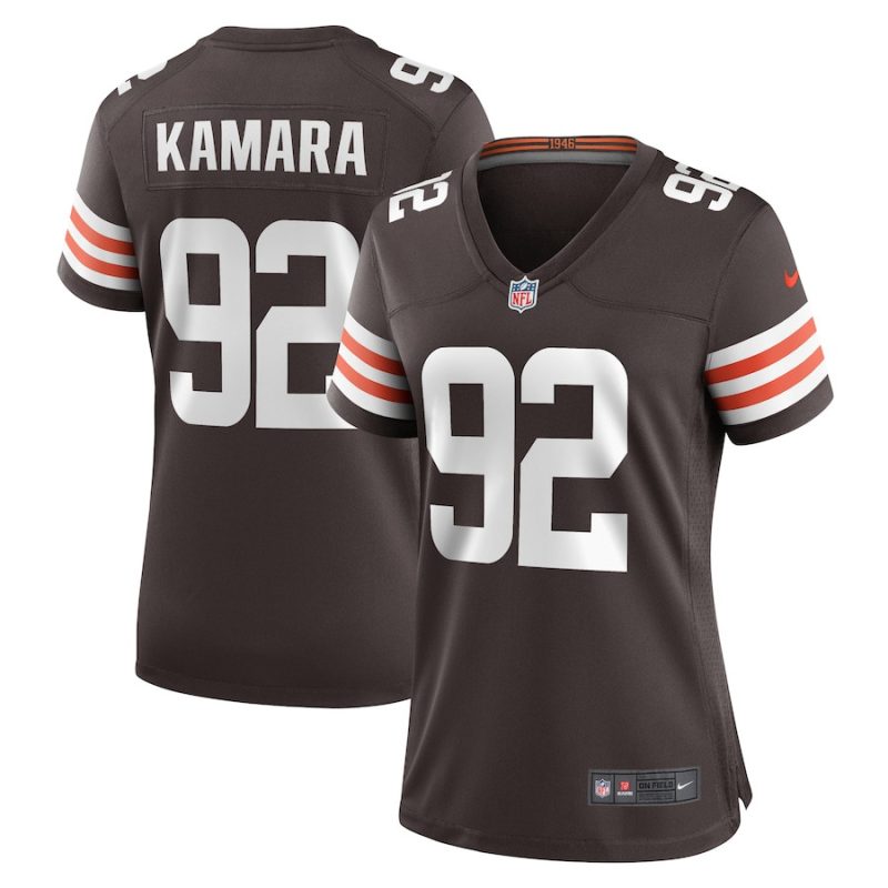 sam kamara 92 cleveland browns womens team game player jersey brown