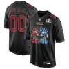 san francisco 49ers vs detroit lions 2023 nfc championship matchup fashion game custom men jersey carbon black