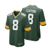 sean clifford 8 green bay packers men home game jersey green