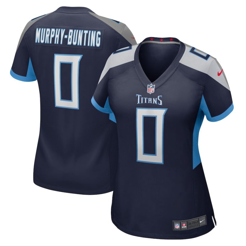 sean murphy bunting 0 tennessee titans women game jersey navy