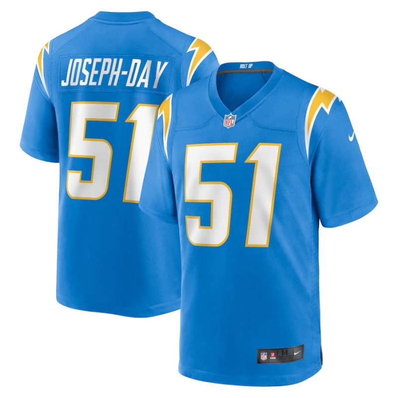 sebastian joseph day 51 los angeles chargers men game jersey powder blue