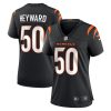 shaka heyward 50 cincinnati bengals womens game jersey black