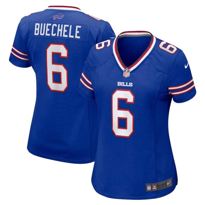 shane buechele 6 buffalo bills women team game jersey royal