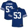 shaquille leonard 53 indianapolis colts youth game jersey royal