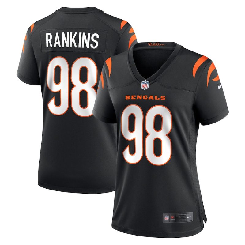 sheldon rankins 98 cincinnati bengals womens game jersey black