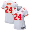 skyy moore 24 kansas city chiefs super bowl lviii patch game women jersey white