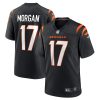 stanley morgan 17 cincinnati bengals mens game jersey black