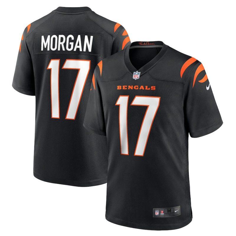 stanley morgan 17 cincinnati bengals mens game jersey black