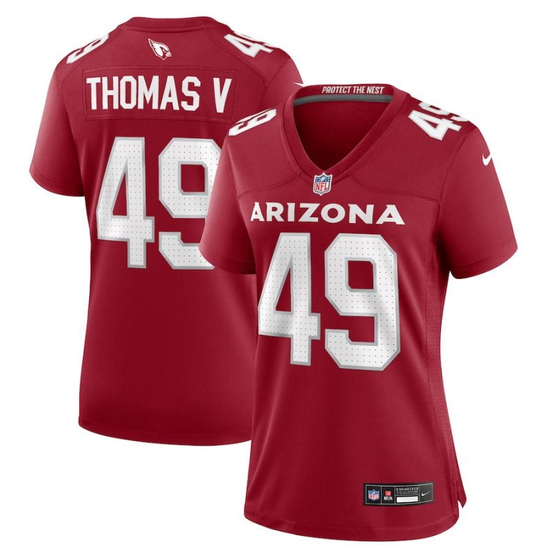 starling thomas v 49 arizona cardinals women team game jersey cardinal