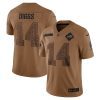 stefon diggs 14 buffalo bills 2023 salute to service limited jersey brown