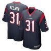 steven nelson 31 houston texans mens game jersey navy