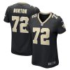 storm norton 72 new orleans saints womens game jersey black