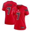 stroud 7 houston texans women alternate game jersey red