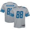 t j hockenson 8 detroit lions youth inverted game jersey gray