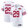 talanoa hufanga 29 san francisco 49ers nfc champions patch game men jersey white