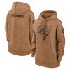 tampa bay buccaneers womens 2023 salute to service pullover hoodie brown