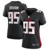 taquon graham 95 atlanta falcons womens game jersey black