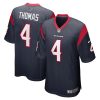 tavierre thomas 4 houston texans mens team game jersey navy