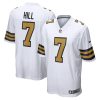 taysom hill 7 new orleans saints mens alternate game jersey white