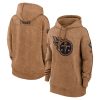 tennessee titans womens 2023 salute to service pullover hoodie brown