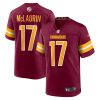 terry mclaurin 17 washington commanders game youth jersey burgundy